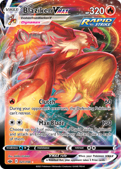 Blaziken VMAX 21/198 — Chilling Reign