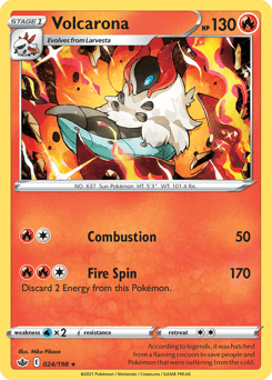 Volcarona 24/198 — Chilling Reign