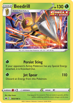 Beedrill 3/198 — Chilling Reign