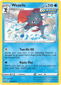 Weavile 31/198 — Chilling Reign