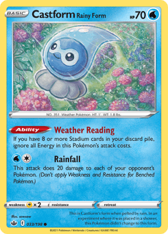 Castform Rainy Form 33/198 — Chilling Reign