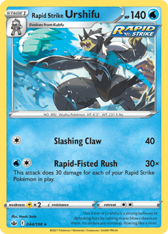 Rapid Strike Urshifu Pokémon card