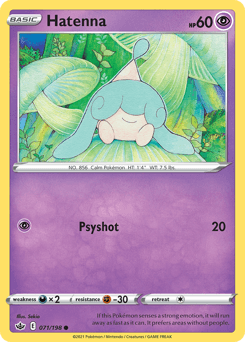 Hatenna Pokémon card
