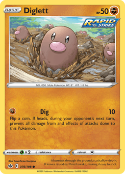 Diglett 76/198 — Chilling Reign