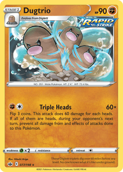 Dugtrio 77/198 — Chilling Reign