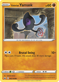 Galarian Yamask 82/198 — Chilling Reign