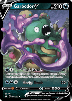 Garbodor V 100/203 — Evolving Skies