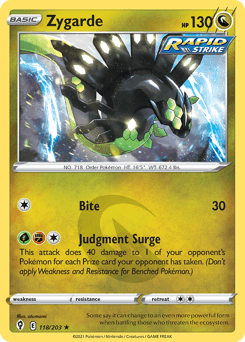 Zygarde 118/203 — Evolving Skies