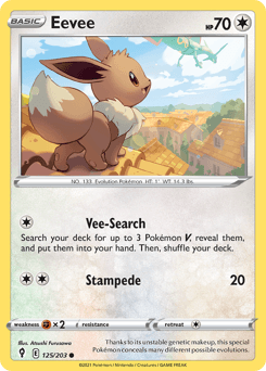 Eevee 125/203 — Evolving Skies
