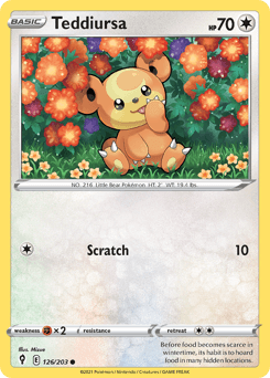 Teddiursa 126/203 — Evolving Skies