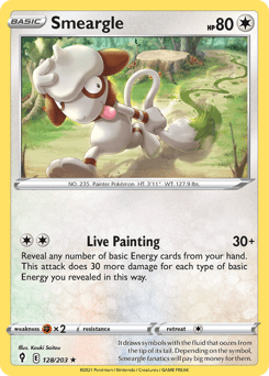 Smeargle 128/203 — Evolving Skies