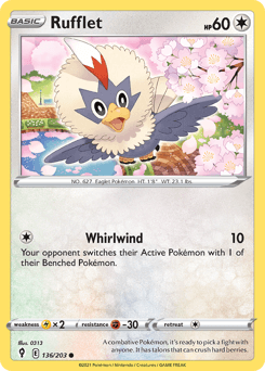 Rufflet 136/203 — Evolving Skies