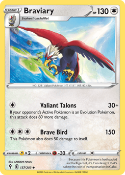 Braviary 137/203 — Evolving Skies