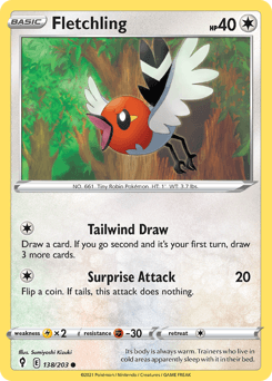 Fletchling 138/203 — Evolving Skies