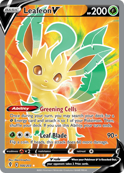 Leafeon V 166/203 — Evolving Skies