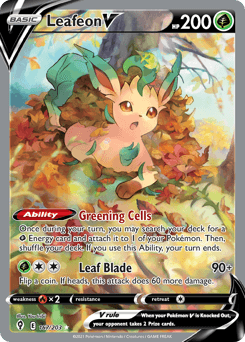 Leafeon V 167/203 — Evolving Skies
