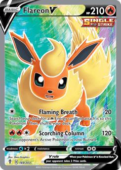 Flareon V 169/203 — Evolving Skies