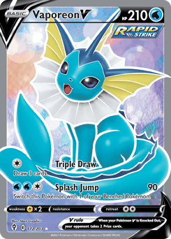 Vaporeon V 172/203 — Evolving Skies