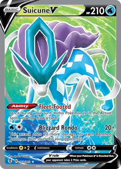 Suicune V 173/203 — Evolving Skies
