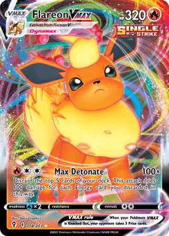 Flareon VMAX 18/203 — Evolving Skies