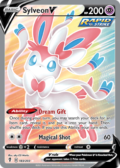 Sylveon V 183/203 — Evolving Skies