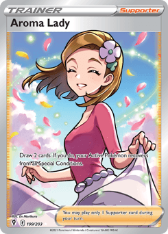 Aroma Lady 199/203 — Evolving Skies