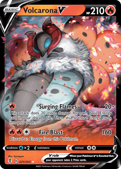 Volcarona V 21/203 — Evolving Skies