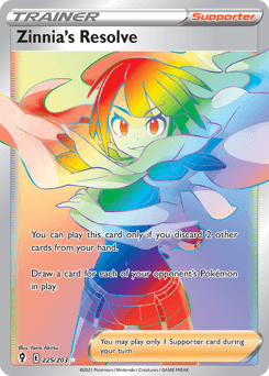 Zinnia's Resolve 225/203 — Evolving Skies