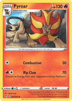 Pyroar 23/203 — Evolving Skies