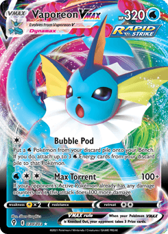 Vaporeon VMAX 30/203 — Evolving Skies