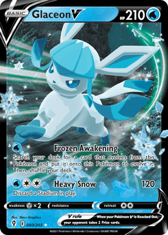 Glaceon V 40/203 — Evolving Skies
