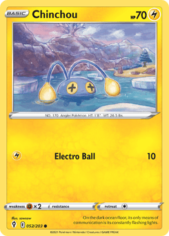 Chinchou 52/203 — Evolving Skies