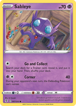 Sableye 67/203 — Evolving Skies