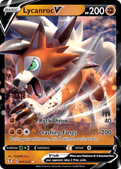 Lycanroc V 91/203 — Evolving Skies