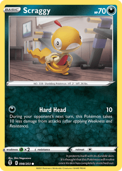Scraggy 98/203 — Evolving Skies