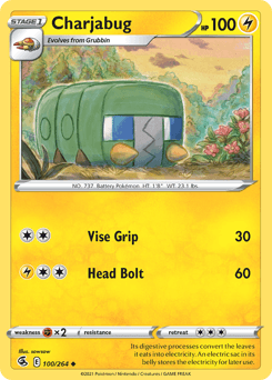 Charjabug 100/264 — Fusion Strike