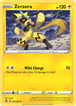 Zeraora 102/264 — Fusion Strike