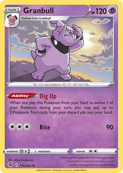 Granbull 116/264 — Fusion Strike