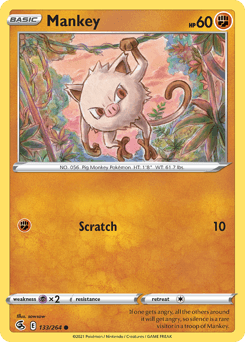 Mankey 133/264 — Fusion Strike