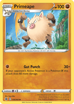 Primeape 134/264 — Fusion Strike