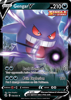 Gengar V 156/264 — Fusion Strike