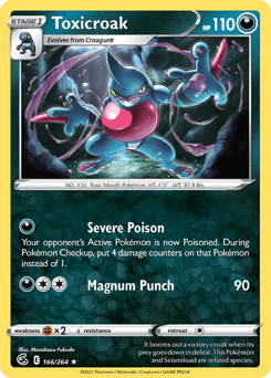 Toxicroak 166/264 — Fusion Strike