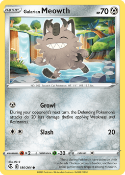 Galarian Meowth 180/264 — Fusion Strike