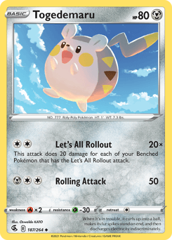 Togedemaru 187/264 — Fusion Strike