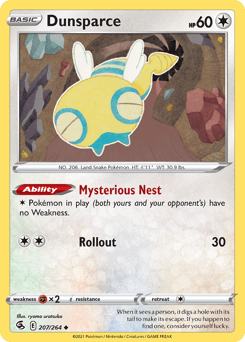 Dunsparce 207/264 — Fusion Strike