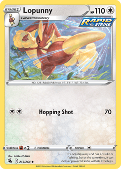Lopunny 213/264 — Fusion Strike