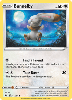 Bunnelby 214/264 — Fusion Strike