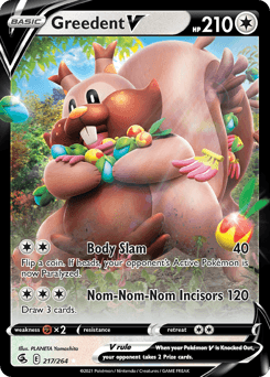 Greedent V 217/264 — Fusion Strike