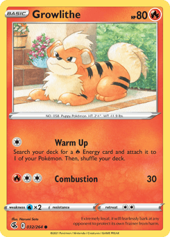 Growlithe 32/264 — Fusion Strike