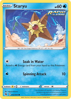 Staryu 52/264 — Fusion Strike